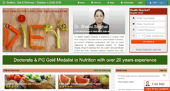 Desktop Screenshot of drshalinisdiet.com