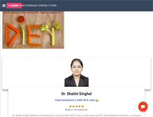 Tablet Screenshot of drshalinisdiet.com